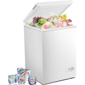 imageAntarctic Star 70 Cu ft Chest Freezer 68to 4 Free Standing Top open Door Compact Freezer with Adjustable Temperature Defrost Water DrainPower Saving WhiteWhite
