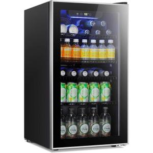 imageAntarctic Star Beverage Refrigerator Cooler  120 Can Mini Fridge Glass Door for Soda Beer or Wine Small Drink Dispenser Clear Front for Home Office or Bar32 cuft