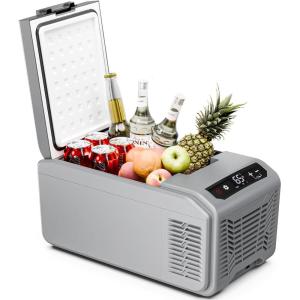 imageAntarctic Star Car Refrigerator 12 Volt Car Fridge 16 QT Portable Freezer Compressor Electric Cooler For Car Control Panel with Lock 468 12V DC amp 100V AC for CarRVCampingTravel