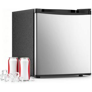 imageAntarctic Star Compact Refrigerator16 CuFt Single Door Small Fridge with FreezerWith Removable Glass Shelf and Adjustable Thermostatfor DormOfficeApartmentSILVER
