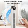 imageAntarctic Star T36 Tower Fan36 Inch Bladeless Oscillating Fan with Remote 6 Speeds amp 4 Modes LED Display 9H Timer Quiet Floor Standing Fan for Bedroom Living Room Office WhiteWHITE