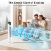 imageAntarctic Star T36 Tower Fan36 Inch Bladeless Oscillating Fan with Remote 6 Speeds amp 4 Modes LED Display 9H Timer Quiet Floor Standing Fan for Bedroom Living Room Office WhiteWHITE