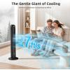 imageAntarctic Star T36 Tower Fan36 Inch Bladeless Oscillating Fan with Remote 6 Speeds amp 4 Modes LED Display 9H Timer Quiet Floor Standing Fan for Bedroom Living Room Office WhiteBLACK
