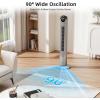 imageAntarctic Star T36 Tower Fan36 Inch Bladeless Oscillating Fan with Remote 6 Speeds amp 4 Modes LED Display 9H Timer Quiet Floor Standing Fan for Bedroom Living Room Office WhiteGREY