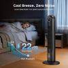 imageAntarctic Star T36 Tower Fan36 Inch Bladeless Oscillating Fan with Remote 6 Speeds amp 4 Modes LED Display 9H Timer Quiet Floor Standing Fan for Bedroom Living Room Office WhiteBLACK