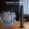 imageAntarctic Star T36 Tower Fan36 Inch Bladeless Oscillating Fan with Remote 6 Speeds amp 4 Modes LED Display 9H Timer Quiet Floor Standing Fan for Bedroom Living Room Office WhiteBLACK