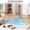 imageAntarctic Star T36 Tower Fan36 Inch Bladeless Oscillating Fan with Remote 6 Speeds amp 4 Modes LED Display 9H Timer Quiet Floor Standing Fan for Bedroom Living Room Office WhiteGREY