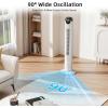 imageAntarctic Star T36 Tower Fan36 Inch Bladeless Oscillating Fan with Remote 6 Speeds amp 4 Modes LED Display 9H Timer Quiet Floor Standing Fan for Bedroom Living Room Office WhiteWHITE