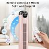 imageAntarctic Star T36 Tower Fan36 Inch Bladeless Oscillating Fan with Remote 6 Speeds amp 4 Modes LED Display 9H Timer Quiet Floor Standing Fan for Bedroom Living Room Office WhitePINK