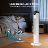 imageAntarctic Star T36 Tower Fan36 Inch Bladeless Oscillating Fan with Remote 6 Speeds amp 4 Modes LED Display 9H Timer Quiet Floor Standing Fan for Bedroom Living Room Office WhiteWHITE