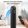 imageAntarctic Star T36 Tower Fan36 Inch Bladeless Oscillating Fan with Remote 6 Speeds amp 4 Modes LED Display 9H Timer Quiet Floor Standing Fan for Bedroom Living Room Office WhiteBLACK