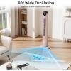 imageAntarctic Star T36 Tower Fan36 Inch Bladeless Oscillating Fan with Remote 6 Speeds amp 4 Modes LED Display 9H Timer Quiet Floor Standing Fan for Bedroom Living Room Office WhitePINK
