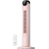 imageAntarctic Star T36 Tower Fan36 Inch Bladeless Oscillating Fan with Remote 6 Speeds amp 4 Modes LED Display 9H Timer Quiet Floor Standing Fan for Bedroom Living Room Office WhitePINK