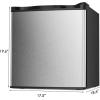 imageAntarctic Star Upright Freezer 11 Cuft Compact Mini Freezer with Reversible Single Door Temperature Control Removable Shelves Small freezer Stainless Steel for Dorms Home Office BlackSilver