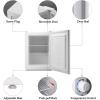 imageAntarctic Star Upright Freezer 11 Cuft Compact Mini Freezer with Reversible Single Door Temperature Control Removable Shelves Small freezer Stainless Steel for Dorms Home Office BlackWhite