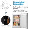 imageAntarctic Star Upright Freezer 11 Cuft Compact Mini Freezer with Reversible Single Door Temperature Control Removable Shelves Small freezer Stainless Steel for Dorms Home Office BlackWhite