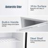 imageAntarctic Star Upright Freezer 11 Cuft Compact Mini Freezer with Reversible Single Door Temperature Control Removable Shelves Small freezer Stainless Steel for Dorms Home Office BlackWhite