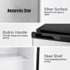 imageAntarctic Star Upright Freezer 11 Cuft Compact Mini Freezer with Reversible Single Door Temperature Control Removable Shelves Small freezer Stainless Steel for Dorms Home Office BlackSilver