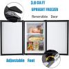 imageAntarctic Star Upright Freezer 11 Cuft Compact Mini Freezer with Reversible Single Door Temperature Control Removable Shelves Small freezer Stainless Steel for Dorms Home Office BlackBlack