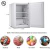 imageAntarctic Star Upright Freezer 11 Cuft Compact Mini Freezer with Reversible Single Door Temperature Control Removable Shelves Small freezer Stainless Steel for Dorms Home Office BlackWhite