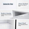 imageAntarctic Star Upright Freezer 11 Cuft Compact Mini Freezer with Reversible Single Door Temperature Control Removable Shelves Small freezer Stainless Steel for Dorms Home Office BlackWhite