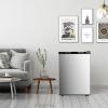 imageAntarctic Star Upright Freezer 11 Cuft Compact Mini Freezer with Reversible Single Door Temperature Control Removable Shelves Small freezer Stainless Steel for Dorms Home Office BlackSilver