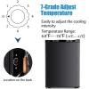 imageAntarctic Star Upright Freezer 11 Cuft Compact Mini Freezer with Reversible Single Door Temperature Control Removable Shelves Small freezer Stainless Steel for Dorms Home Office BlackBlack