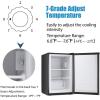 imageAntarctic Star Upright Freezer 11 Cuft Compact Mini Freezer with Reversible Single Door Temperature Control Removable Shelves Small freezer Stainless Steel for Dorms Home Office BlackBlack
