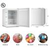 imageAntarctic Star Upright Freezer 11 Cuft Compact Mini Freezer with Reversible Single Door Temperature Control Removable Shelves Small freezer Stainless Steel for Dorms Home Office BlackWhite