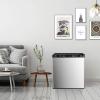 imageAntarctic Star Upright Freezer 11 Cuft Compact Mini Freezer with Reversible Single Door Temperature Control Removable Shelves Small freezer Stainless Steel for Dorms Home Office BlackSilver