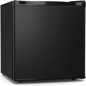 imageAntarctic Star Compact Refrigerator17 CuFt Single Door Small Fridge with FreezerWith Removable Glass Shelf and Adjustable Thermostatfor DormOfficeApartmentBLACK