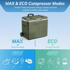 image:imageAntarctic Star 12 Volt Refrigerator68QT64L Electric Cooler Portable Refrigerator Freezer 46812V 24V DC 100 240V AC Car Fridge with Wheelsamp2 Baskets for CampingTravelRVCarBLACKGreen