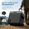 image:imageAntarctic Star 12 Volt Refrigerator68QT64L Electric Cooler Portable Refrigerator Freezer 46812V 24V DC 100 240V AC Car Fridge with Wheelsamp2 Baskets for CampingTravelRVCarBLACKBlack