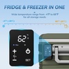 image:imageAntarctic Star 12 Volt Refrigerator68QT64L Electric Cooler Portable Refrigerator Freezer 46812V 24V DC 100 240V AC Car Fridge with Wheelsamp2 Baskets for CampingTravelRVCarBLACKGreen