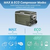 image:imageAntarctic Star 12 Volt Refrigerator68QT64L Electric Cooler Portable Refrigerator Freezer 46812V 24V DC 100 240V AC Car Fridge with Wheelsamp2 Baskets for CampingTravelRVCarBLACKGreen
