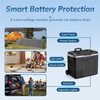 image:imageAntarctic Star 12 Volt Refrigerator68QT64L Electric Cooler Portable Refrigerator Freezer 46812V 24V DC 100 240V AC Car Fridge with Wheelsamp2 Baskets for CampingTravelRVCarBLACKBlack