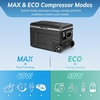 image:imageAntarctic Star 12 Volt Refrigerator68QT64L Electric Cooler Portable Refrigerator Freezer 46812V 24V DC 100 240V AC Car Fridge with Wheelsamp2 Baskets for CampingTravelRVCarBLACKBlack
