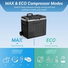 image:imageAntarctic Star 12 Volt Refrigerator68QT64L Electric Cooler Portable Refrigerator Freezer 46812V 24V DC 100 240V AC Car Fridge with Wheelsamp2 Baskets for CampingTravelRVCarBLACKBlack