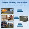 image:imageAntarctic Star 12 Volt Refrigerator68QT64L Electric Cooler Portable Refrigerator Freezer 46812V 24V DC 100 240V AC Car Fridge with Wheelsamp2 Baskets for CampingTravelRVCarBLACKGreen