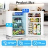 image:imageAntarctic Star 16 Cu Ft Mini Fridge with FreezerSmall Compact Refrigerator with Single Reversible Door Removable Shelves 7 Adjustable Thermostat for DormBedroomOfficeBlackWHITE