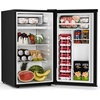 image:imageAntarctic Star 16 Cu Ft Mini Fridge with FreezerSmall Compact Refrigerator with Single Reversible Door Removable Shelves 7 Adjustable Thermostat for DormBedroomOfficeBlackSILVER