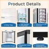 image:imageAntarctic Star 16 Cu Ft Mini Fridge with FreezerSmall Compact Refrigerator with Single Reversible Door Removable Shelves 7 Adjustable Thermostat for DormBedroomOfficeBlackSILVER