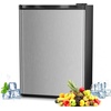 image:imageAntarctic Star 16 Cu Ft Mini Fridge with FreezerSmall Compact Refrigerator with Single Reversible Door Removable Shelves 7 Adjustable Thermostat for DormBedroomOfficeBlackSILVER