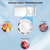 image:imageAntarctic Star 16 Cu Ft Mini Fridge with FreezerSmall Compact Refrigerator with Single Reversible Door Removable Shelves 7 Adjustable Thermostat for DormBedroomOfficeBlackSILVER