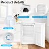 image:imageAntarctic Star 16 Cu Ft Mini Fridge with FreezerSmall Compact Refrigerator with Single Reversible Door Removable Shelves 7 Adjustable Thermostat for DormBedroomOfficeBlackWHITE