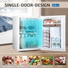 image:imageAntarctic Star 16 Cu Ft Mini Fridge with FreezerSmall Compact Refrigerator with Single Reversible Door Removable Shelves 7 Adjustable Thermostat for DormBedroomOfficeBlackWHITE