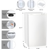 image:imageAntarctic Star 16 Cu Ft Mini Fridge with FreezerSmall Compact Refrigerator with Single Reversible Door Removable Shelves 7 Adjustable Thermostat for DormBedroomOfficeBlackWHITE