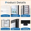 image:imageAntarctic Star 16 Cu Ft Mini Fridge with FreezerSmall Compact Refrigerator with Single Reversible Door Removable Shelves 7 Adjustable Thermostat for DormBedroomOfficeBlackBLACK