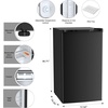 image:imageAntarctic Star 16 Cu Ft Mini Fridge with FreezerSmall Compact Refrigerator with Single Reversible Door Removable Shelves 7 Adjustable Thermostat for DormBedroomOfficeBlackBLACK