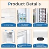 image:imageAntarctic Star 16 Cu Ft Mini Fridge with FreezerSmall Compact Refrigerator with Single Reversible Door Removable Shelves 7 Adjustable Thermostat for DormBedroomOfficeBlackWHITE